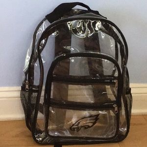 Phila Eagles clear backpack